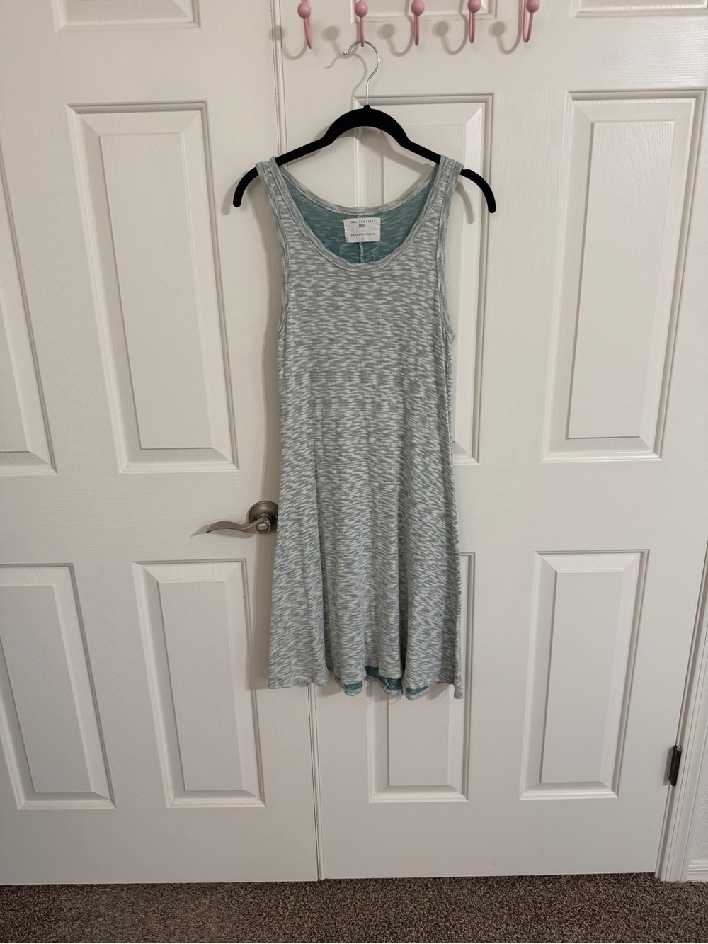 Sol Angeles x Anthropologie XL Space Dye Tank Midi Dress Blue Green Coastal